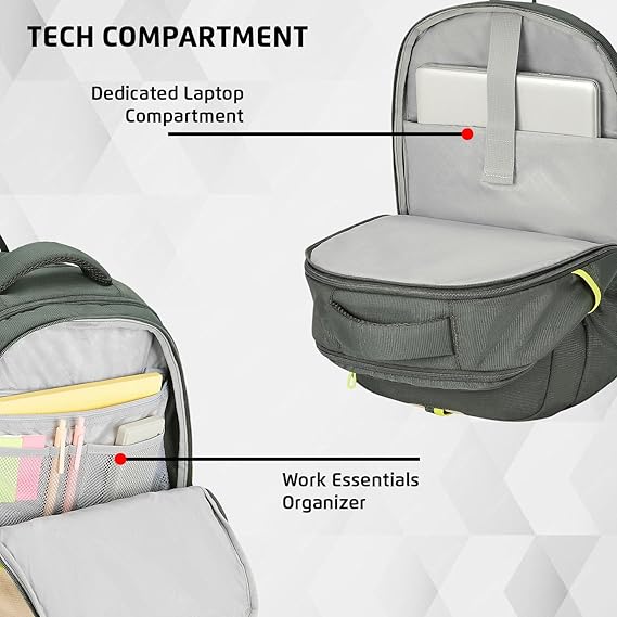 Safari Expand 15 Laptop Backpack with 43 Litres Armor Base, Raincover, 8 inch side Pockets, 3 Compartments, Bottle Holder,Compression straps & Organizer , School & College Bag, Office Bag