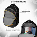 Safari Triplex 01 Casual Backpack with 37L capacity with Armor Base, 3 Compartments, Bottle Holder Pocket, Front Pocket, 8 inch side pocket, Improved back & shoulder straps,Printed School Bag for Boys and Girls, College Backpack, Office Bag, Travel Bag