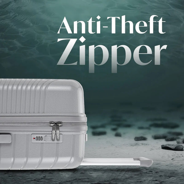 Safari Atlantis 8 Wheels Spinner, Anti-Theft Zipper Polyproplyene Suitcase Luggage Trolley Bag