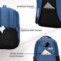 Safari Spade 03 Formal Laptop Backpack with 34L capacity Rain cover, Antitheft Pocket, 3 Compartments, Front Pocket, Smart Trolley Sleeve, Sturdy handle, Office Bag, College Backpack, Travel Bag, School Bag