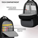 Safari Spade 01 Formal Laptop Backpack with 34L capacity Rain cover, Antitheft Pocket, 3 Compartments, Front Pocket, Smart Trolley Sleeve, Sturdy handle, Office Bag, College Backpack, Travel Bag, School Bag