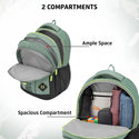 Safari Triplex 04 Casual Backpack with 37L capacity with Armor Base, 3 Compartments, Bottle Holder Pocket, Front Pocket, 8 inch side pocket, Improved back & shoulder straps,Printed School Bag for Boys and Girls, College Backpack, Office Bag, Travel Bag