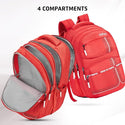 Safari Quadro 04 Casual Backpack with 43L Armor Base and Antitheft Pocket, 4 Compartments, Bottle Holder, Front Pocket, File Holder, School Bag, College Backpack, Office Bag, Travel Bag
