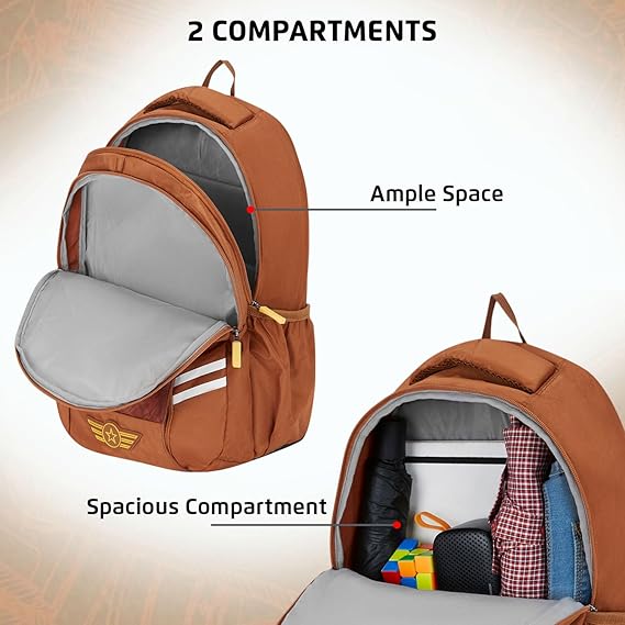 Safari Duplex 03 Casual Backpack with 32 L Armor Base, 2 Compartments, Bottle Holder, Front Pocket, 8 inch side pocket,Improved  back & Shoulder Straps,Printed School Bag for Boys and Girls, College Backpack, Office Bag, Travel Bag