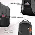 Safari Spade 02 Formal Laptop Backpack with 34L capacity Rain cover, Antitheft Pocket, 3 Compartments, Front Pocket, Smart Trolley Sleeve, Sturdy handle, Office Bag, College Backpack, Travel Bag, School Bag