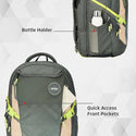 Safari Expand 15 Laptop Backpack with 43 Litres Armor Base, Raincover, 8 inch side Pockets, 3 Compartments, Bottle Holder,Compression straps & Organizer , School & College Bag, Office Bag
