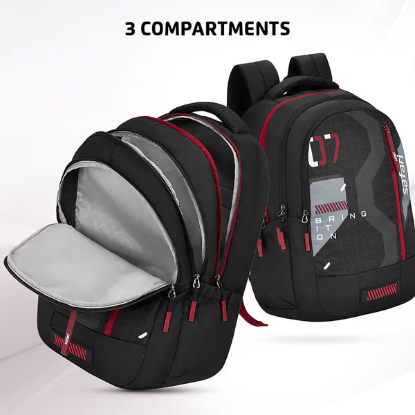 Safari Bonus 37L Casual Backpack with Armor Base, with Detachable Free Sling Bag, Side Bag, Bottle Holder, Front Pocket, File Holder, School & College Bags, Office Bag, Travel Bag