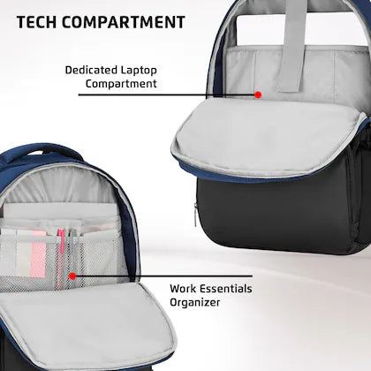 Safari Ace 30L Formal Laptop Backpack with Raincover, Antitheft Pocket, 2 Compartment, Front Pocket, Smart Trolley Sleeve, Office Bag, College Backpack, Travel Bag, School Bag