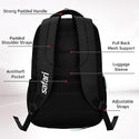 Safari Aura 37L Printed Laptop Backpack with Armor Base, Raincover, Antitheft Pocket, 3 Compartment, Bottle Holder, Front Pocket, Premium Pu Fabric, School & College Bag, Office Bag