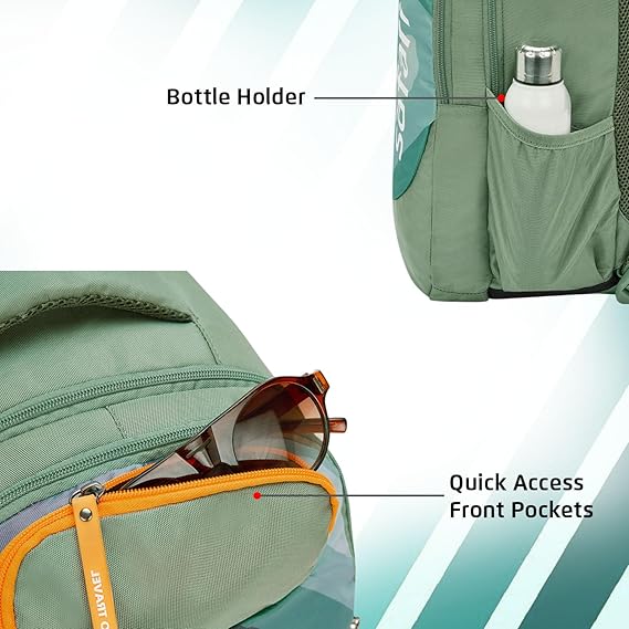 Safari Duplex 02 Casual Backpack with 32 L Armor Base, 2 Compartments, Bottle Holder, Front Pocket, 8 inch side pocket,Improved  back & Shoulder Straps,Printed School Bag for Boys and Girls, College Backpack, Office Bag, Travel Bag
