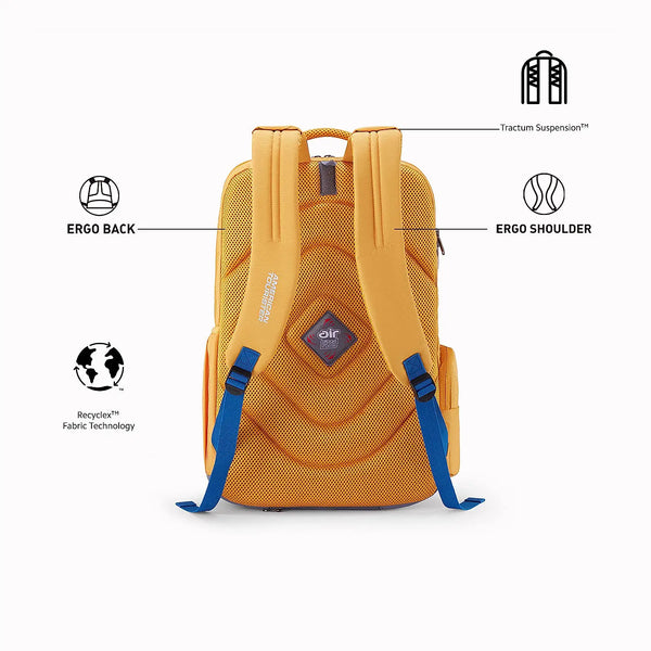 American tourister Brett 3.0 Laptop Backpack 01 Golden Yellow