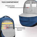 Safari Spade 03 Formal Laptop Backpack with 34L capacity Rain cover, Antitheft Pocket, 3 Compartments, Front Pocket, Smart Trolley Sleeve, Sturdy handle, Office Bag, College Backpack, Travel Bag, School Bag