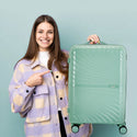 Safari Atlantis 8 Wheels Spinner, Anti-Theft Zipper Polyproplyene Suitcase Luggage Trolley Bag