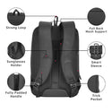 Safari SELECT 19L SAGE Formal Backpack, 17 Inch Laptop Pocket, Premium Fabric, Dedicated Tech Compartment, Water Resistant, USB Charging, Laptop & Tablet Bag, Backpack for Men & Women, Black