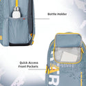 Safari Triplex 03 Casual Backpack with 37L capacity with Armor Base, 3 Compartments, Bottle Holder Pocket, Front Pocket, 8 inch side pocket, Improved back & shoulder straps,Printed School Bag for Boys and Girls, College Backpack, Office Bag, Travel Bag