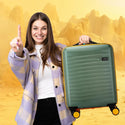Safari Defender Polycarbonate Trolley Bag with TSA lock and Dual Wheels