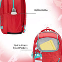 Safari Triplex 03 Casual Backpack with 37L capacity with Armor Base, 3 Compartments, Bottle Holder Pocket, Front Pocket, 8 inch side pocket, Improved back & shoulder straps,Printed School Bag for Boys and Girls, College Backpack, Office Bag, Travel Bag
