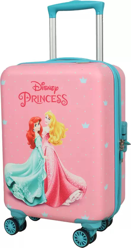 Novex 22 Inch Kids Princess Trolley Bag / Kids Trolley Suitcase /Kids Travel Bag - Pink