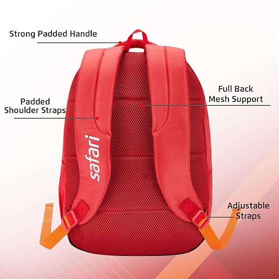 Safari Duplex 01 Casual Backpack with 32 L Armor Base, 2 Compartments, Bottle Holder, Front Pocket, 8 inch side pocket,Improved  back & Shoulder Straps,Printed School Bag for Boys and Girls, College Backpack, Office Bag, Travel Bag