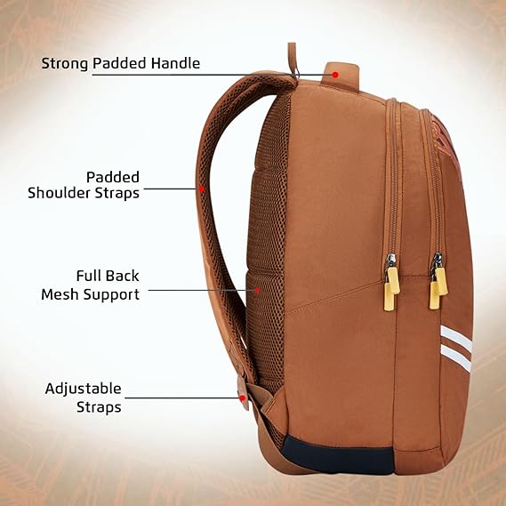 Safari Duplex 03 Casual Backpack with 32 L Armor Base, 2 Compartments, Bottle Holder, Front Pocket, 8 inch side pocket,Improved  back & Shoulder Straps,Printed School Bag for Boys and Girls, College Backpack, Office Bag, Travel Bag