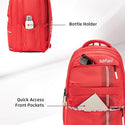 Safari Quadro 04 Casual Backpack with 43L Armor Base and Antitheft Pocket, 4 Compartments, Bottle Holder, Front Pocket, File Holder, School Bag, College Backpack, Office Bag, Travel Bag