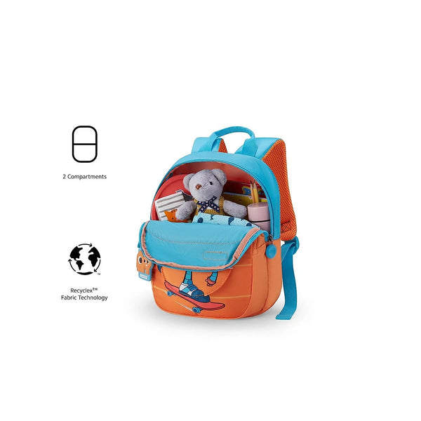 American tourister Yoodle 3.0 Kids School Bag 01 Orange Blue