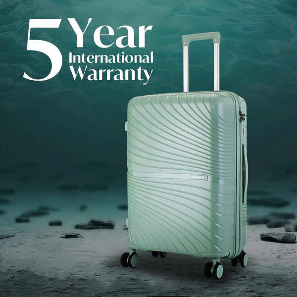 Safari Atlantis 8 Wheels Spinner, Anti-Theft Zipper Polyproplyene Suitcase Luggage Trolley Bag