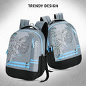 Safari Duplex 04 Casual Backpack with 32 L Armor Base, 2 Compartments, Bottle Holder, Front Pocket, 8 inch side pocket,Improved  back & Shoulder Straps,Printed School Bag for Boys and Girls, College Backpack, Office Bag, Travel Bag