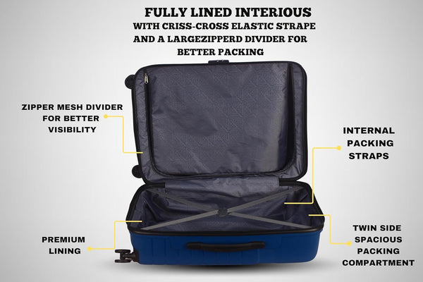 Kamiliant by American tourister Wayfarer Large Check-in Suitcase 8 Wheels Navy Blue (79 cm)