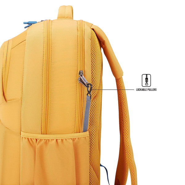 American tourister Brett 3.0 Laptop Backpack 01 Golden Yellow