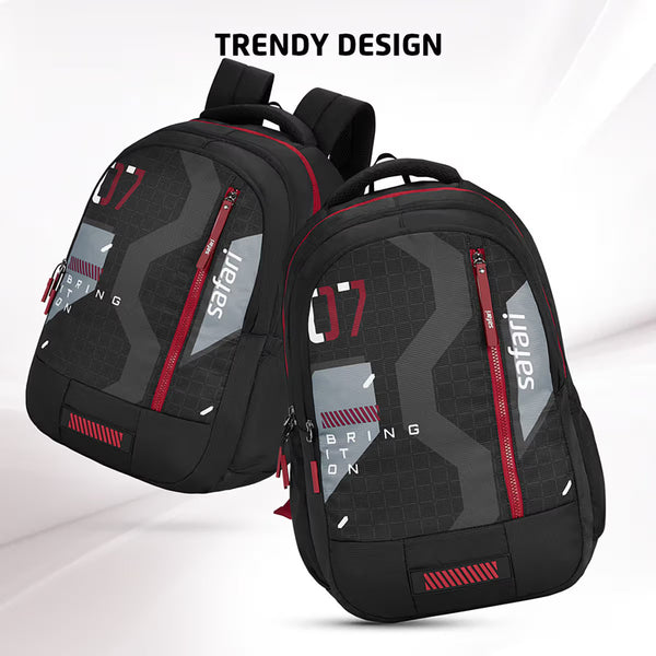 Safari Bonus 37L Casual Backpack with Armor Base, with Detachable Free Sling Bag, Side Bag, Bottle Holder, Front Pocket, File Holder, School & College Bags, Office Bag, Travel Bag