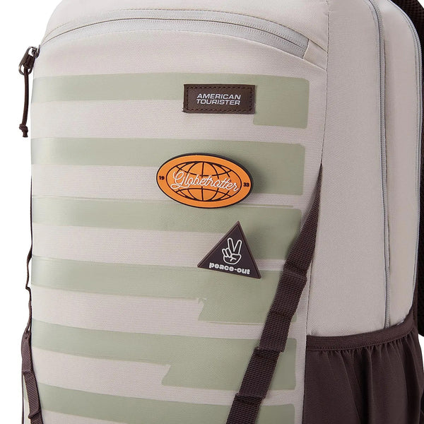American tourister Mate 3.0 Casual Backpack 01 Biege (With Raincover)