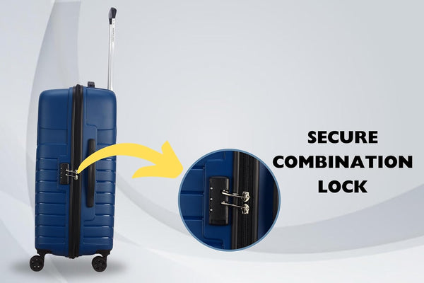 Kamiliant by American tourister Wayfarer Large Check-in Suitcase 8 Wheels Navy Blue (79 cm)