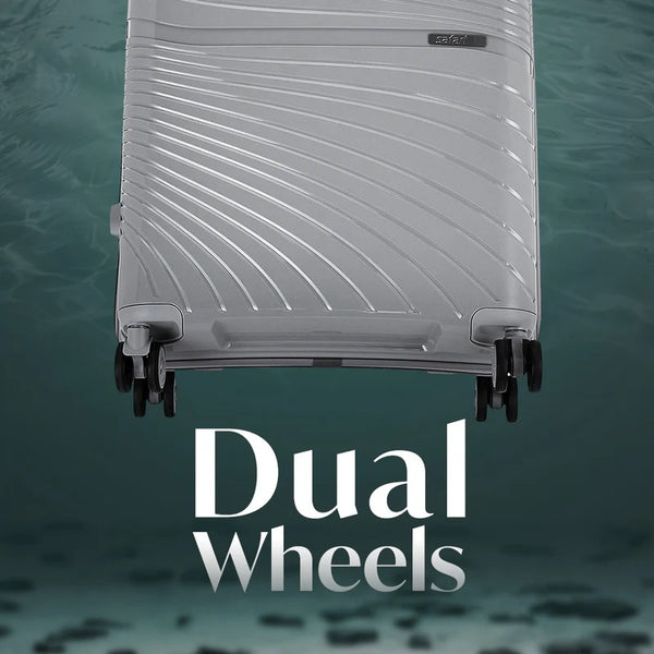 Safari Atlantis 8 Wheels Spinner, Anti-Theft Zipper Polyproplyene Suitcase Luggage Trolley Bag