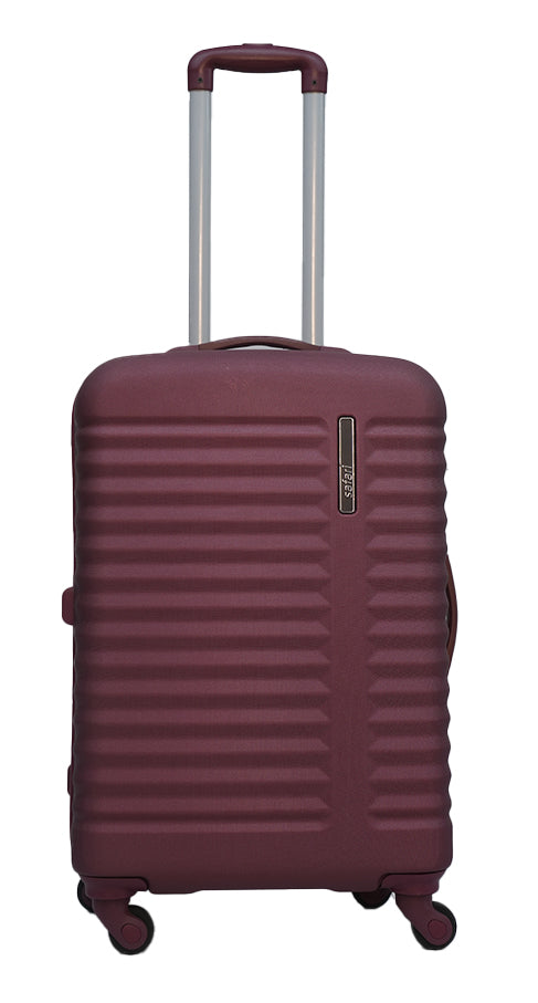 Safar Combo bag (Set of 2) 4 Wheels Lightweight Hard Luggage With TSA Lock Pack of 2 Maroon