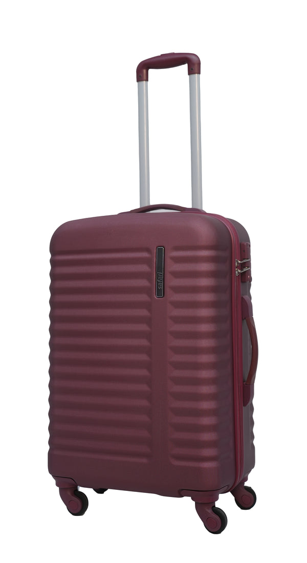 Safar Combo bag (Set of 2) 4 Wheels Lightweight Hard Luggage With TSA Lock Pack of 2 Maroon