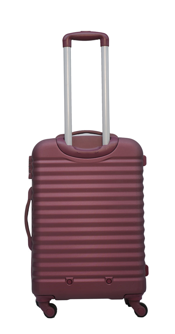Safar Combo bag (Set of 2) 4 Wheels Lightweight Hard Luggage With TSA Lock Pack of 2 Maroon