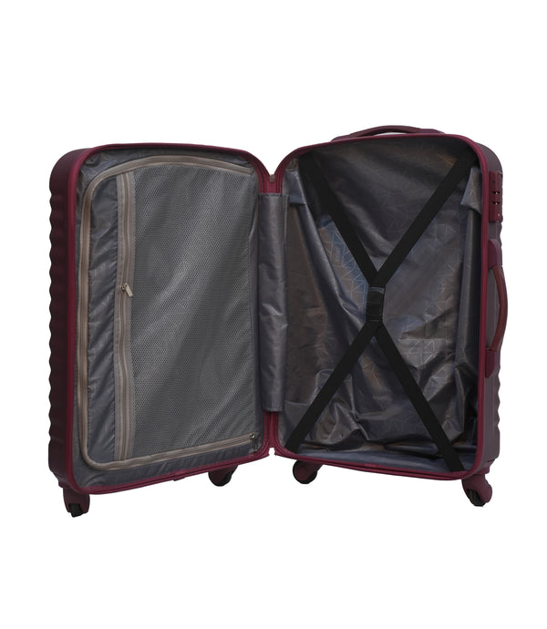 Safari Large check-in  4 Wheels Lightweight Hard Luggage With TSA Lock 77 (CM) Maroon
