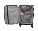 Safari Medium check-in Suitcase (71 cm) 8 Wheels expandable soft luggage Blue