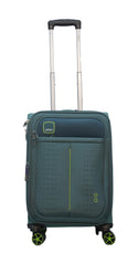 Safar Large check-in Suitcase (81 cm) 8 Wheels expandable soft luggage Teal (Green)