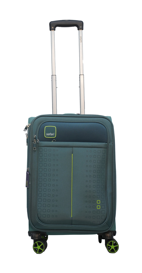 Safar Large check-in Suitcase (81 cm) 8 Wheels expandable soft luggage Teal (Green)
