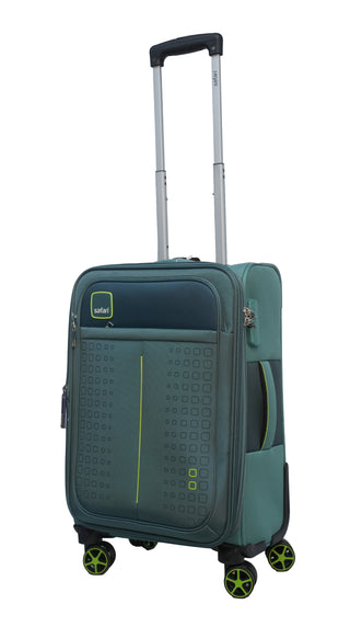 Safar Large check-in Suitcase (81 cm) 8 Wheels expandable soft luggage Teal (Green)