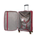 Safari Large Medium Check-in Suitcase (71 cm) 8 Wheels expandable soft Maroon