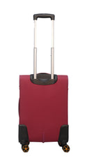 Safari Small Cabin Suitcase (59 cm) 8 Wheels expandable soft luggage Maroon
