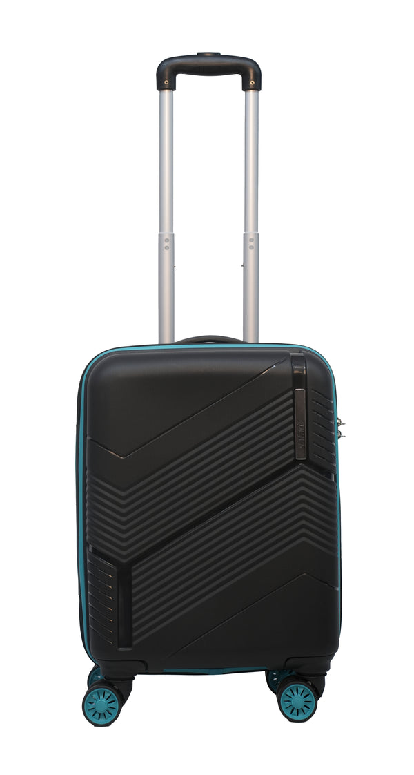 Safari TSA Medium check-in Suitcase 8 Wheels - 5 year international warranty Hard Luggage TSA Lock 67 cm - Black