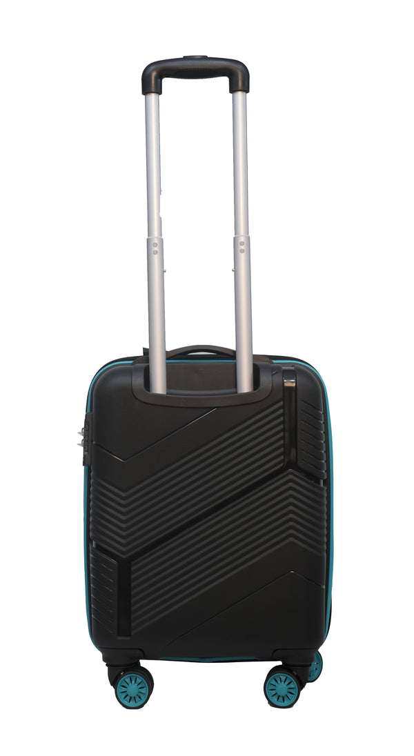 Safari TSA Medium check-in Suitcase 8 Wheels - 5 year international warranty Hard Luggage TSA Lock 67 cm - Black
