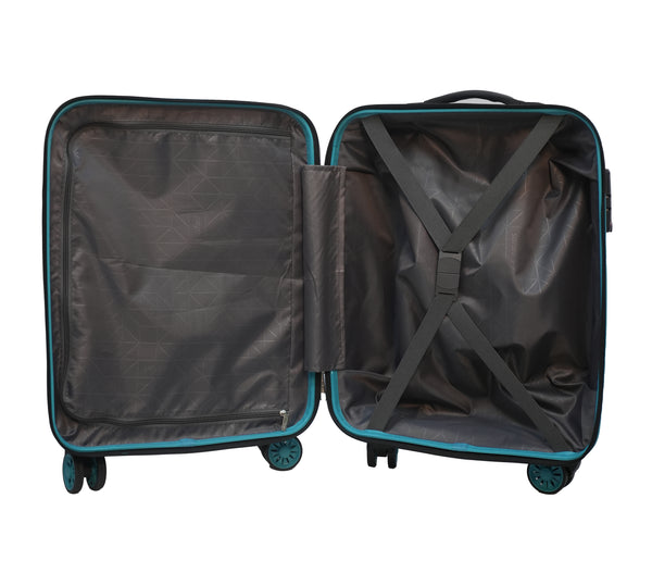 Safari TSA Medium check-in Suitcase 8 Wheels - 5 year international warranty Hard Luggage TSA Lock 67 cm - Black