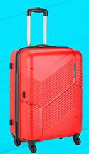Safari Carter Hard Luggage Trolley Bags - Red
