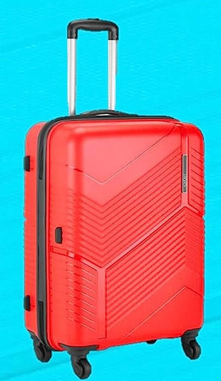 Safari Carter Hard Luggage Trolley Bags - Red