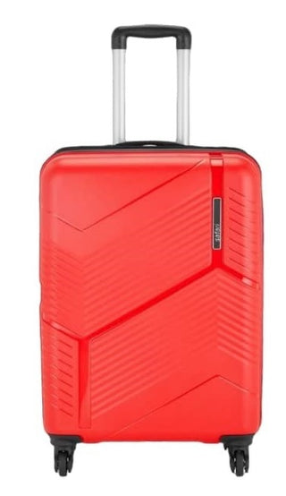 Safari Carter Hard Luggage Trolley Bags - Red